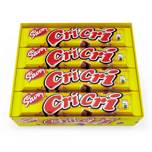 CRI CRI® Chocolate con Leche y Tostaditas de Arroz Display 12 Unidades de 27 g