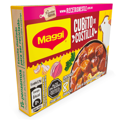 MAGGI® Caldo de Carne de Costilla Criolla Deshidratada 8 Cubitos 