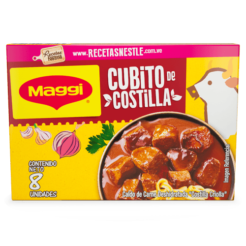 MAGGI® Caldo de Carne de Costilla Criolla Deshidratada 8 Cubitos 