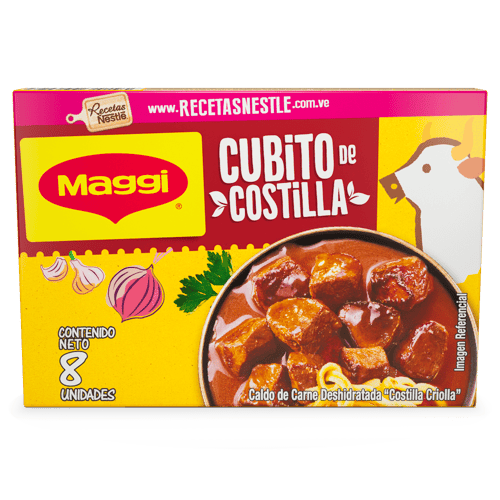 MAGGI® Caldo de Carne de Costilla Criolla Deshidratada 8 Cubitos 
