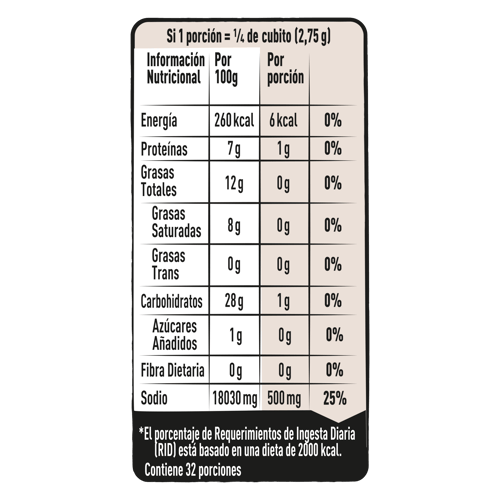 MAGGI® Caldo de Carne de Costilla Criolla Deshidratada 8 Cubitos 