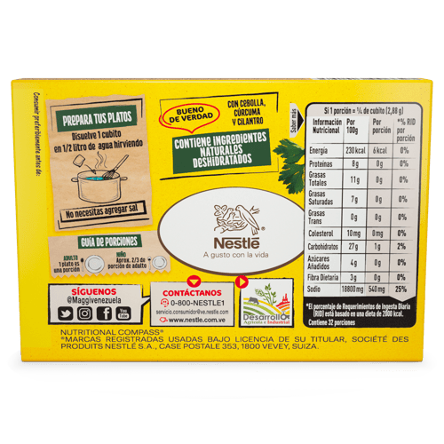 MAGGI® Caldo de Pollo Deshidratado 8 Cubitos MAGGI® Caldo de Pollo Deshidratado 8 Cubitos