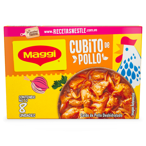 MAGGI® Caldo de Pollo Deshidratado 8 Cubitos de 92 g