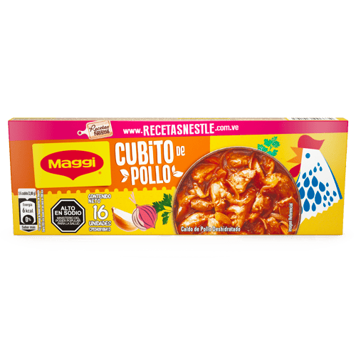 MAGGI® Caldo de Pollo Deshidratado 16 Cubitos