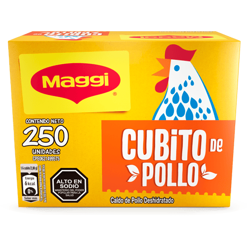 MAGGI® Caldo de Pollo Deshidratado 250 Cubitos