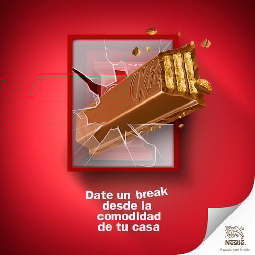 KIT KAT® Oblea Dulce Rellena con Cacao Recubirta con Chocolate con Leche Display 24 Unidades de 41,5 g KIT KAT® Oblea Dulce Rellena con Cacao Recubirta con Chocolate con Leche Display 24 Unidades de 41,5 g