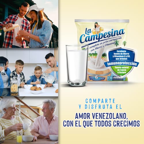LA CAMPESINA® Leche Completa en Polvo Enriquecida 800 g