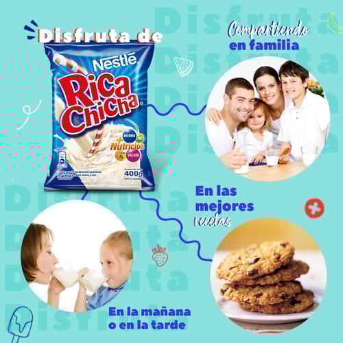 NESTLÉ RICA CHICHA® Mezcla para Chicha de Arroz 400 g NESTLÉ RICA CHICHA® Mezcla para Chicha de Arroz 400 g