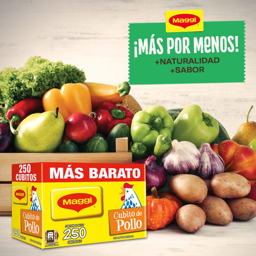 MAGGI® Caldo de Pollo Deshidratado 250 Cubitos