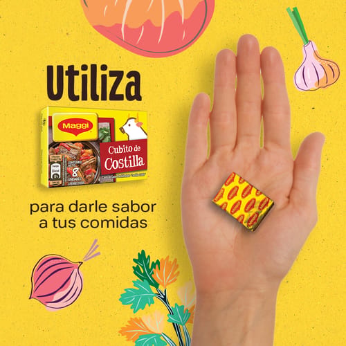 MAGGI® Caldo de Carne de Costilla Criolla Deshidratada 8 Cubitos 88 g
