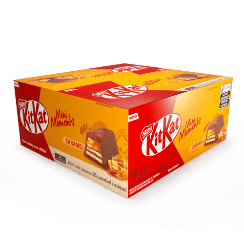 KIT KAT® Wafer rellena con crema de caramelo cubierta de chocolate con leche 34.6g KIT KAT® Wafer rellena con crema de caramelo cubierta de chocolate con leche 34.6g