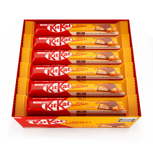 KIT KAT® Wafer rellena con crema de caramelo cubierta de chocolate con leche 34.6g KIT KAT® Wafer rellena con crema de caramelo cubierta de chocolate con leche 34.6g