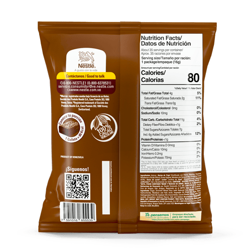 SAMBA® Wafer con Relleno Sabor a Chocolate Cubierto de Chocolate Bolsa de 35 Unidades de 16 g