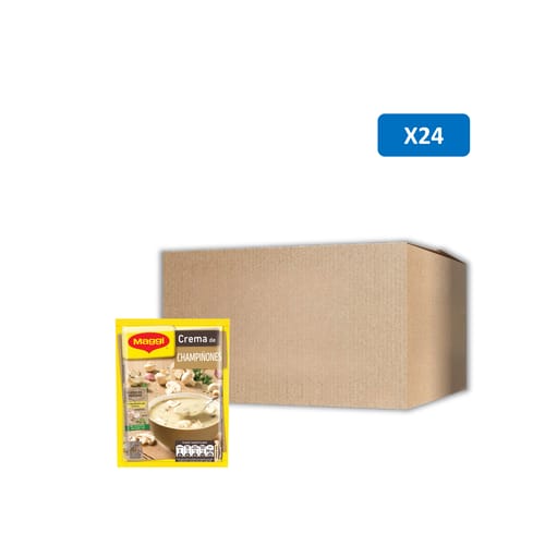 MAGGI® Mezcla en Polvo para Crema de Champiñones Bulto 24 Unidades de 72 g