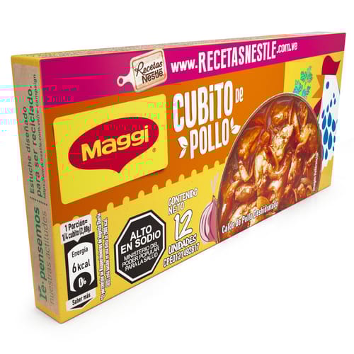 MAGGI® Caldo de Pollo Deshidratado 12 Cubitos MAGGI® Caldo de Pollo Deshidratado 12 Cubitos