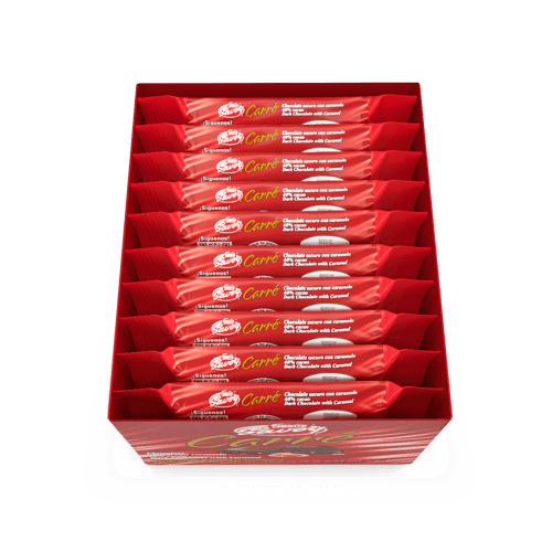 SAVOY® CARRÉ Oscuro Caramelo Display 10 Unidades de 100 g