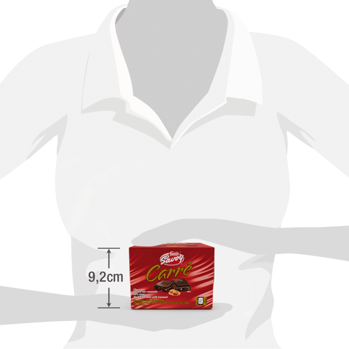 SAVOY® CARRÉ Oscuro Caramelo Display 10 Unidades de 100 g