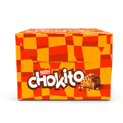 CHOKITO® Bombón Relleno y Cubierto de Copos de Arroz Display 30 Unidades de 32 g
