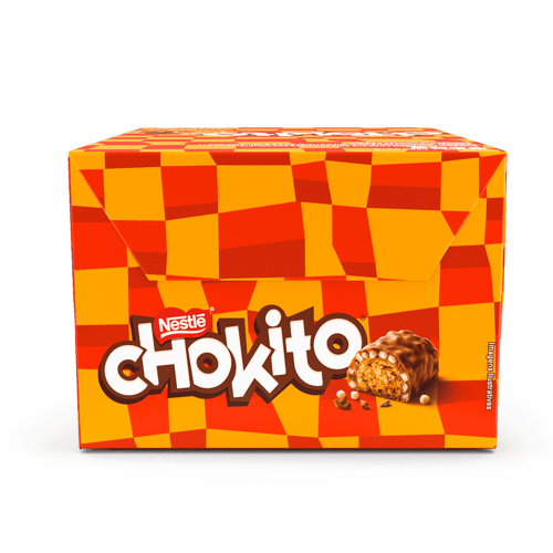 CHOKITO® Bombón Relleno y Cubierto de Copos de Arroz Display 30 Unidades de 32 g CHOKITO® Bombón Relleno y Cubierto de Copos de Arroz Display 30 Unidades de 32 g