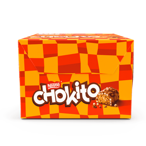 CHOKITO® Bombón Relleno y Cubierto de Copos de Arroz Display 30 Unidades de 32 g