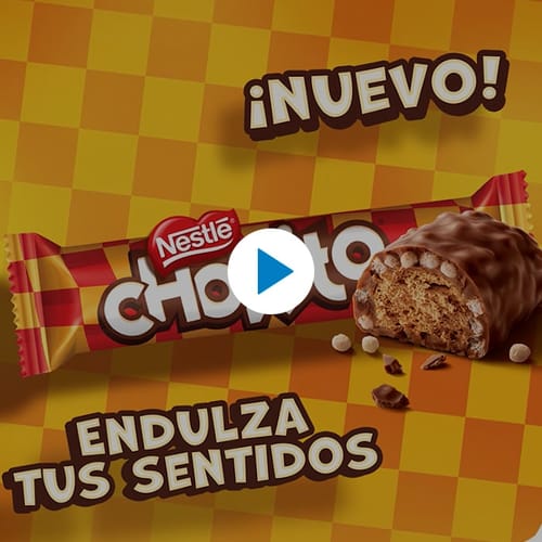 CHOKITO® Bombón Relleno y Cubierto de Copos de Arroz Display 30 Unidades de 32 g
