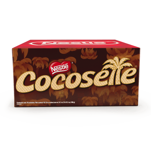 COCOSETTE® Maxi Galleta Rellena de Crema de Coco Display 18 Unidades de 50 g