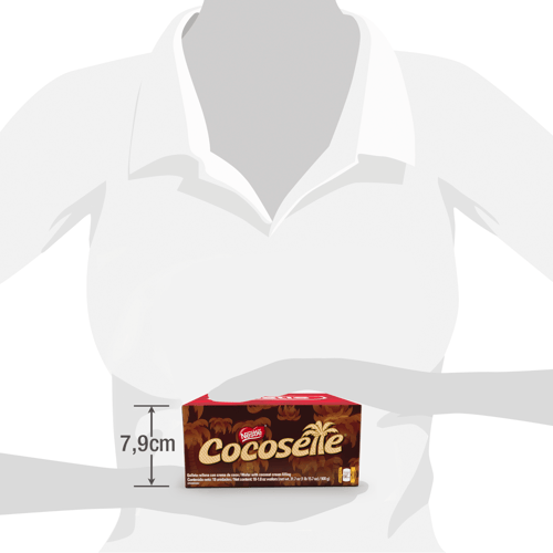 COCOSETTE® Maxi Galleta Rellena de Crema de Coco Display 18 Unidades de 50 g