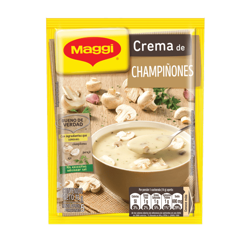 MAGGI® Mezcla en Polvo para Crema de Champiñones Bulto 24 Unidades de 72 g