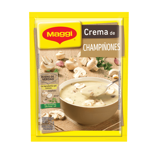 MAGGI® Mezcla en Polvo para Crema de Champiñones Bulto 24 Unidades de 72 g
