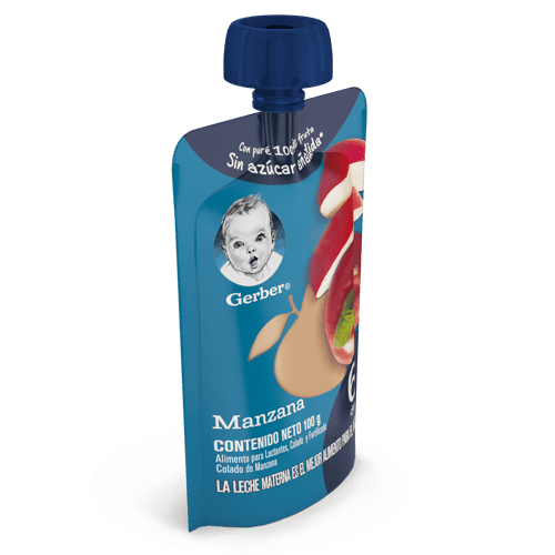 GERBER® Compota de Manzana en Pouch 100 g