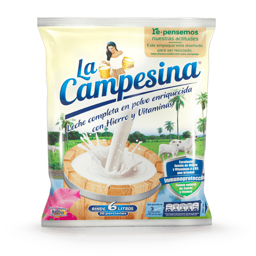 LA CAMPESINA® Leche Completa en Polvo Enriquecida 800 g LA CAMPESINA® Leche Completa en Polvo Enriquecida 800 g