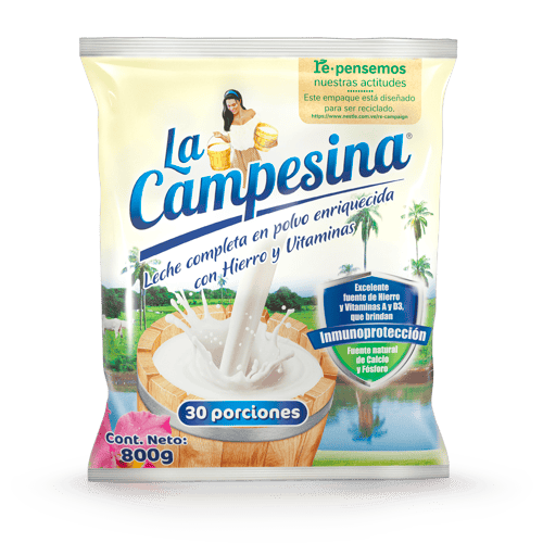 LA CAMPESINA® Leche Completa en Polvo Enriquecida 800 g