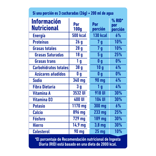LA CAMPESINA® Leche Completa en Polvo Enriquecida 800 g