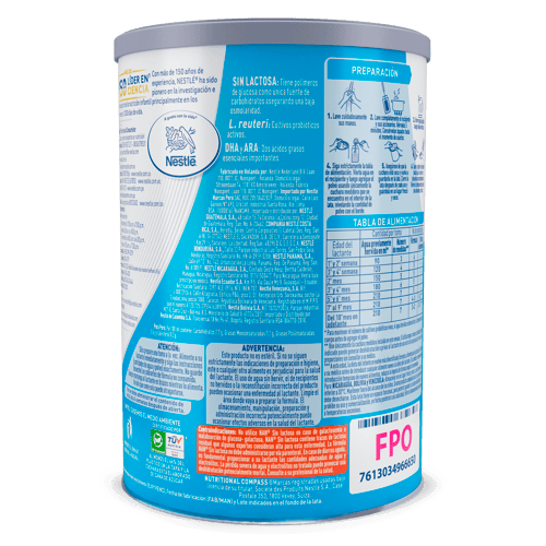 NAN® ExpertPro Fórmula Infantil en Polvo Sin Lactosa para Lactantes desde el Nacimiento 400 g