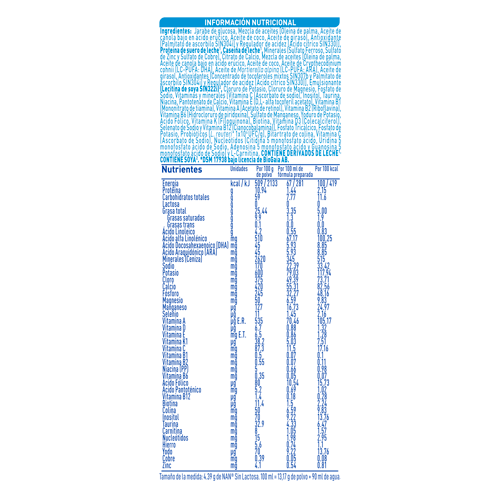 NAN® ExpertPro Fórmula Infantil en Polvo Sin Lactosa para Lactantes desde el Nacimiento 400 g