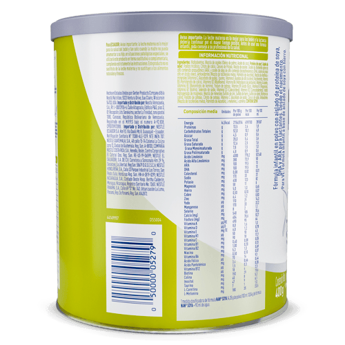 NAN® Soya Fórmula Infantil en Polvo para Lactantes desde el Nacimiento 400 g