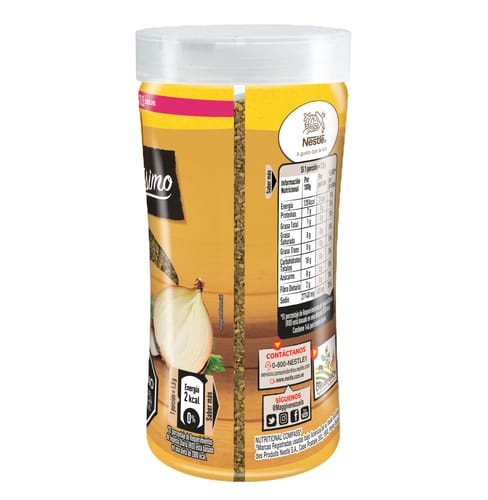 MAGGI®️ NATURISIMO Sazonador con Sal Gruesa, Ajo y Cebolla en Trocitos Botella 220 g