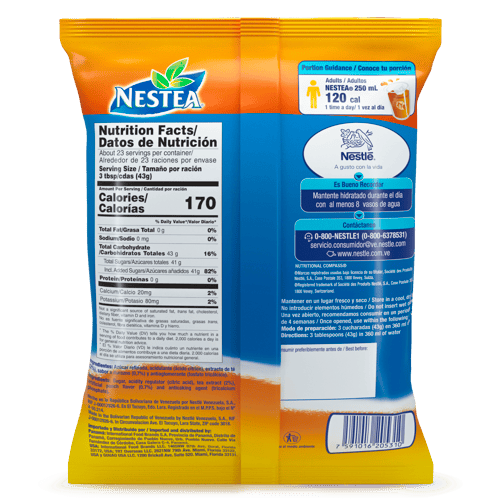 NESTEA® Bebida en Polvo Sabor a Durazno Bolsa 1 kg NESTEA® Bebida en Polvo Sabor a Durazno Bolsa 1 kg