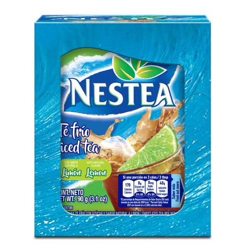 NESTEA® Limón Bebida en Polvo Display 12 Sobres de 90 g