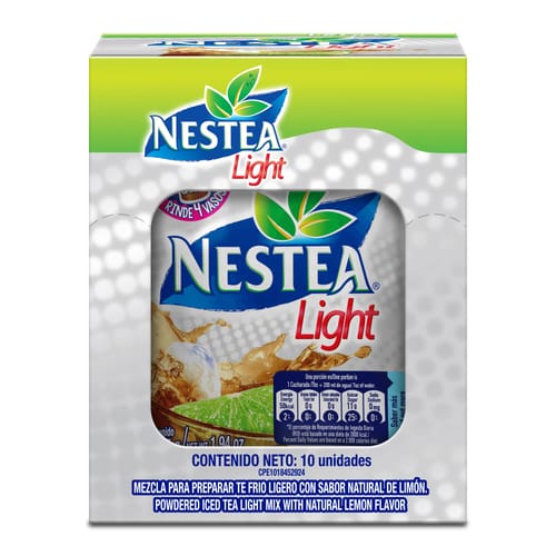 NESTEA® Limón Light Bebida en Polvo Display 10 Sobres de 55 g