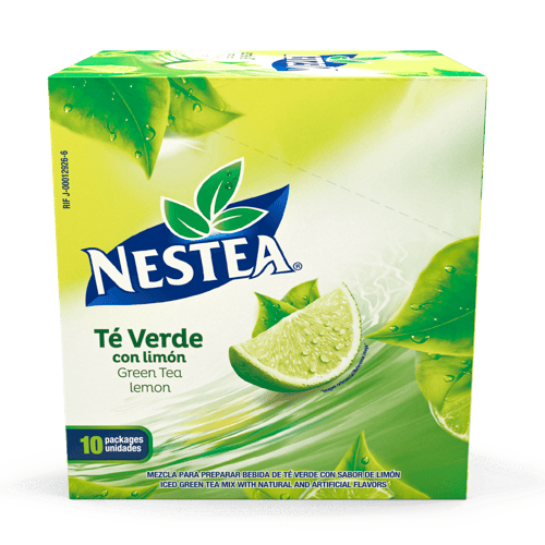 NESTEA® Té Verde con Limón Bebida en Polvo Display 10 Sobres de 48 g