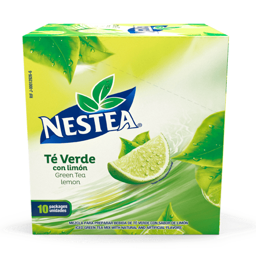 NESTEA® Té Verde con Limón Bebida en Polvo Display 10 Sobres de 48 g