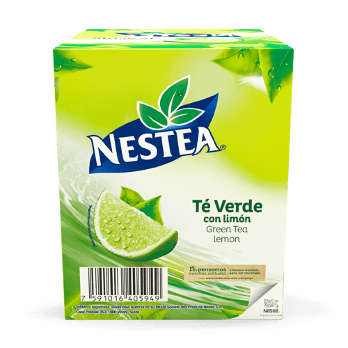 NESTEA® Té Verde con Limón Bebida en Polvo Display 10 Sobres de 48 g