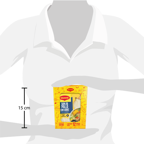 MAGGI® Sopa de Pollo con Arroz Display de 12 Sobres de 62 g