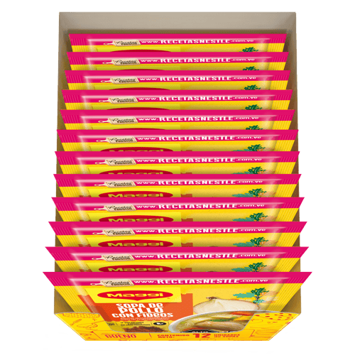 MAGGI® Sopa de Pollo con Fideos Display 12 Sobres de 62 g