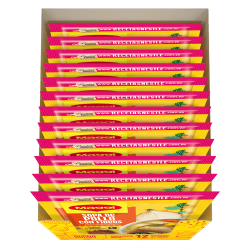 MAGGI® Sopa de Pollo con Fideos Display 12 Sobres de 62 g