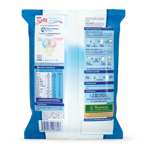 SVELTY® Leche Semidescremada en Polvo 400 g SVELTY® Leche Semidescremada en Polvo 400 g